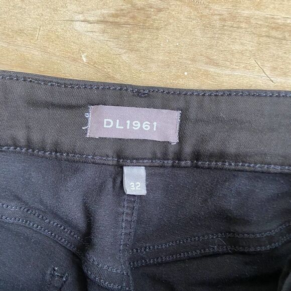 DL1961 Midrise Instasculpt Ankle Skinny Jeans Black Size 32 - Picture 4 of 4